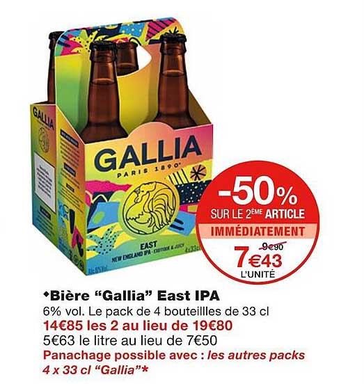 bière "gallia" east ipa