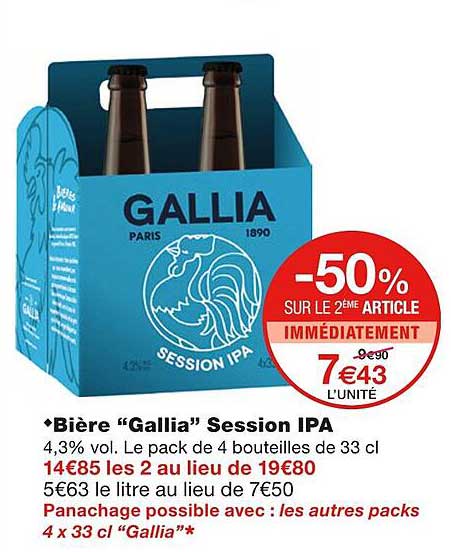 bière "gallia" session ipa