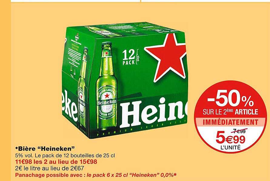 Bière "heineken"