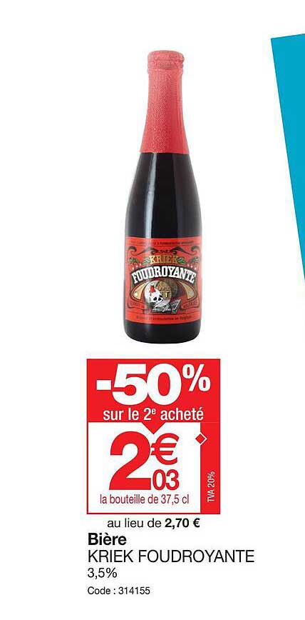 bière kriek foudroyante