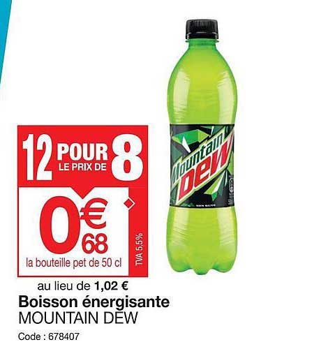 boisson énergisante mountain dew