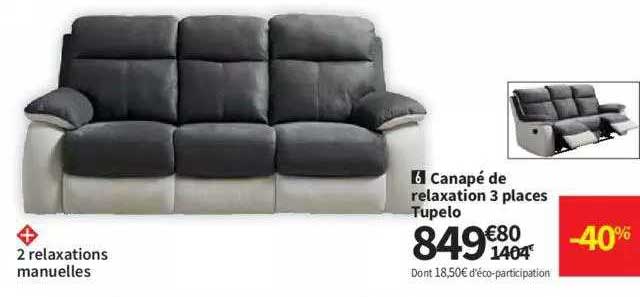 Canapé De Relaxation 3 Places Tupelo