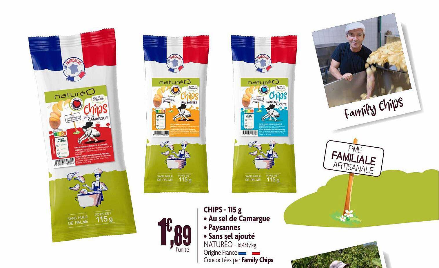 Chips Naturéo - 115 G