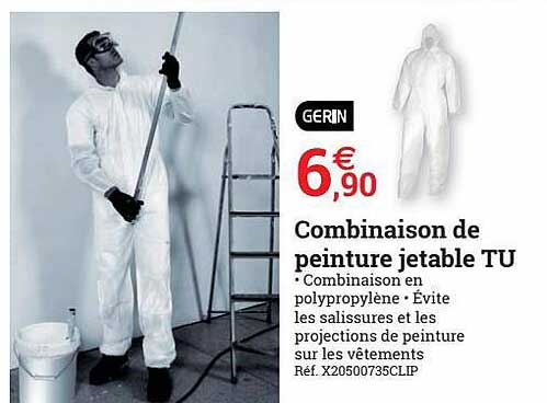 combinaison de peinture jetable tu gerin