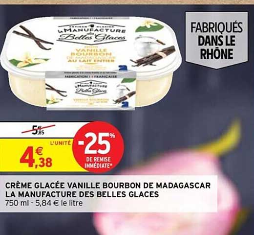crème glacée vanille bourbon de madagascar la manufacture des belles glaces