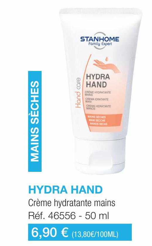 crème hydratante mains hydra hand