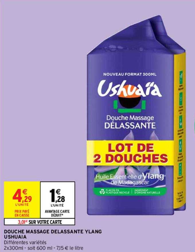 douche massage delassante ylang ushuaia