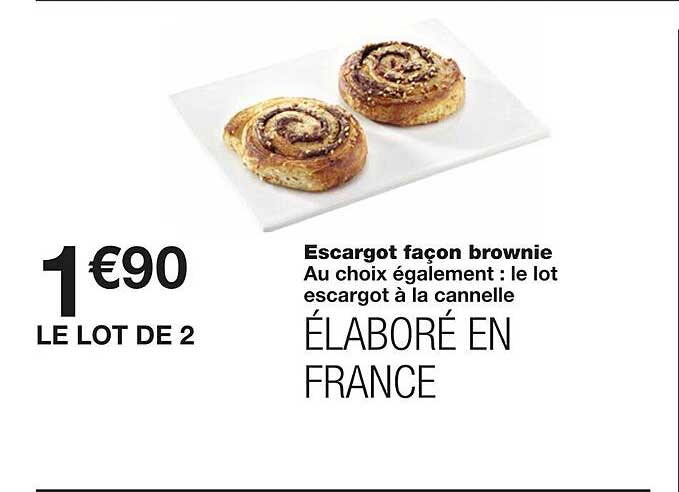 escargot façon brownie