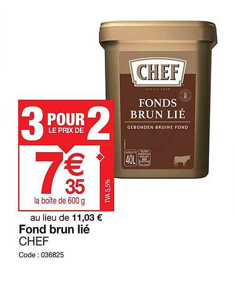 fond brun lié chef