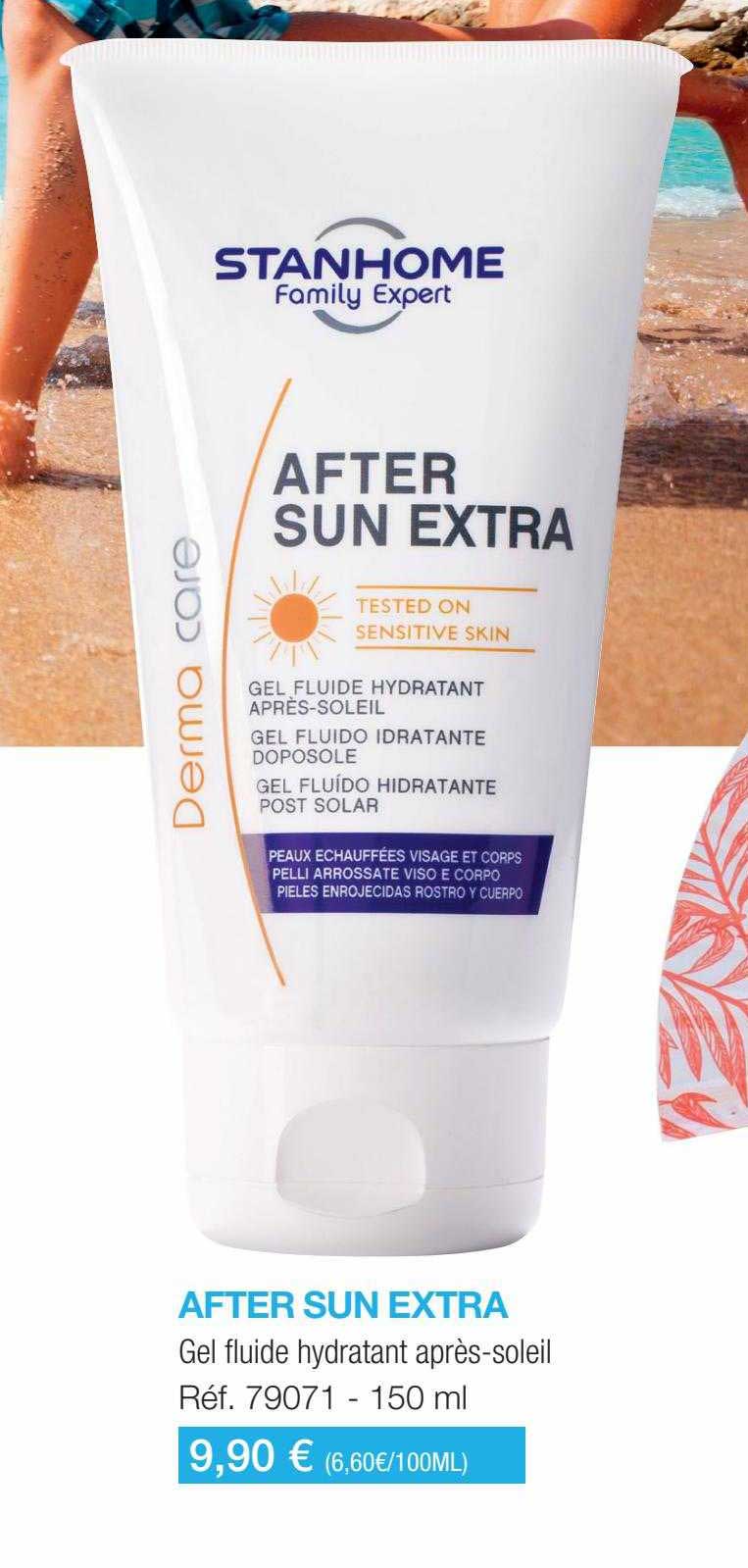 gel fluide hydratant après-soleil after sun extra