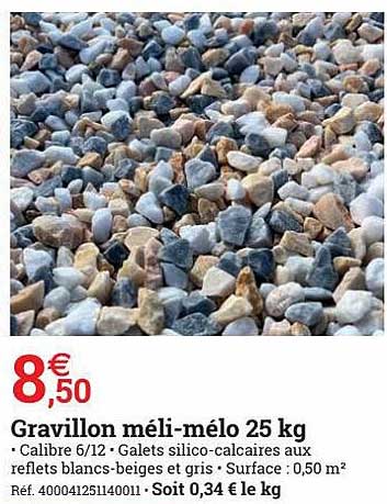 Gravillon Méli-mélo 25 Kg