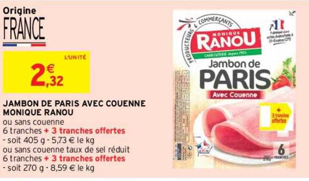 jambon de paris avec couenne monique ranou