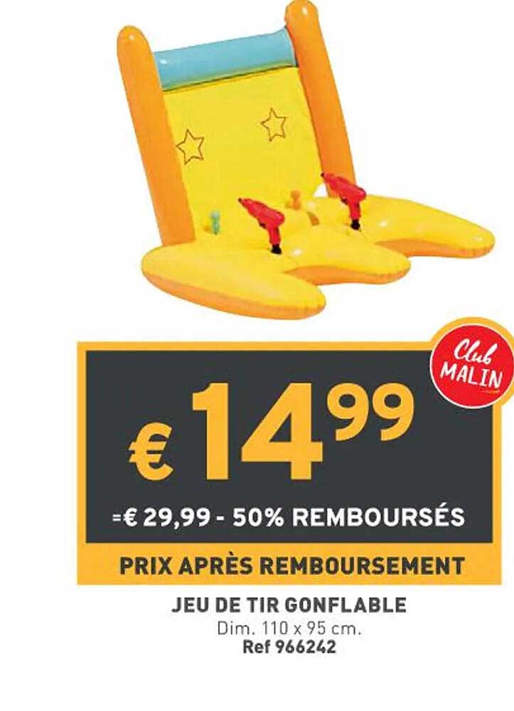 jeu de tir gonflable