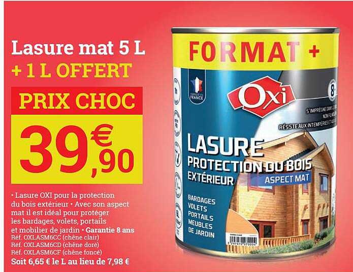 lasure mat 5l oxi