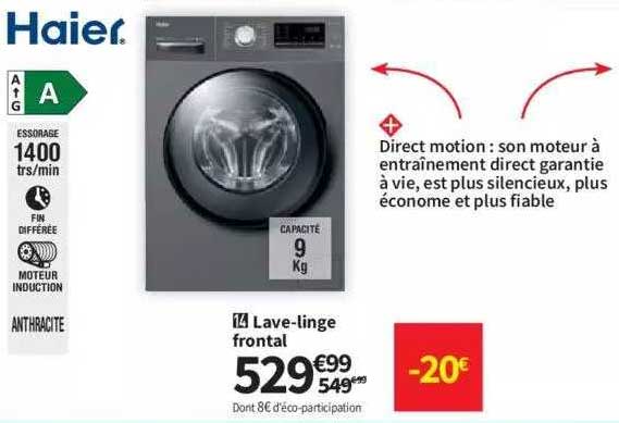 lave-linge frontal haier