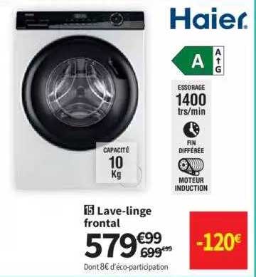 lave-linge frontal haier