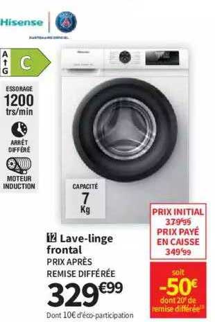 lave-linge frontal hisense