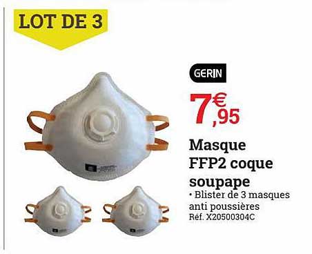 masque ffp2 coque soupage gerin