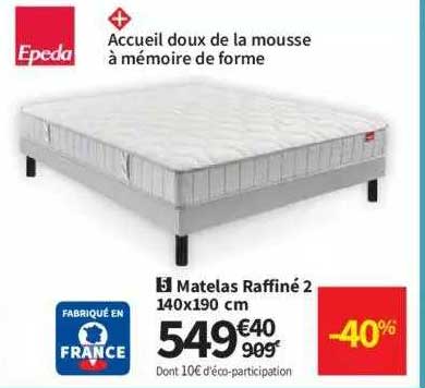 matelas raffiné 2 epeda