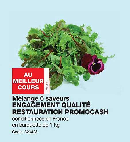mélange 6 saveurs engagement qualité restauration promocash