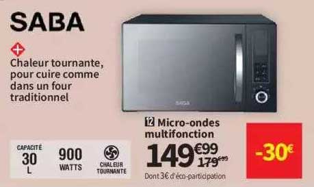micro-ondes multifonction saba