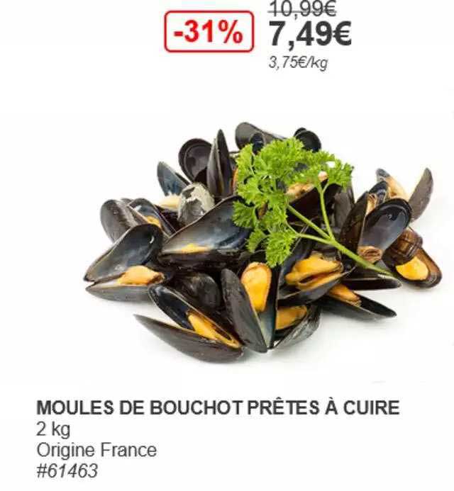 moules de bouchot prêtes à cuire