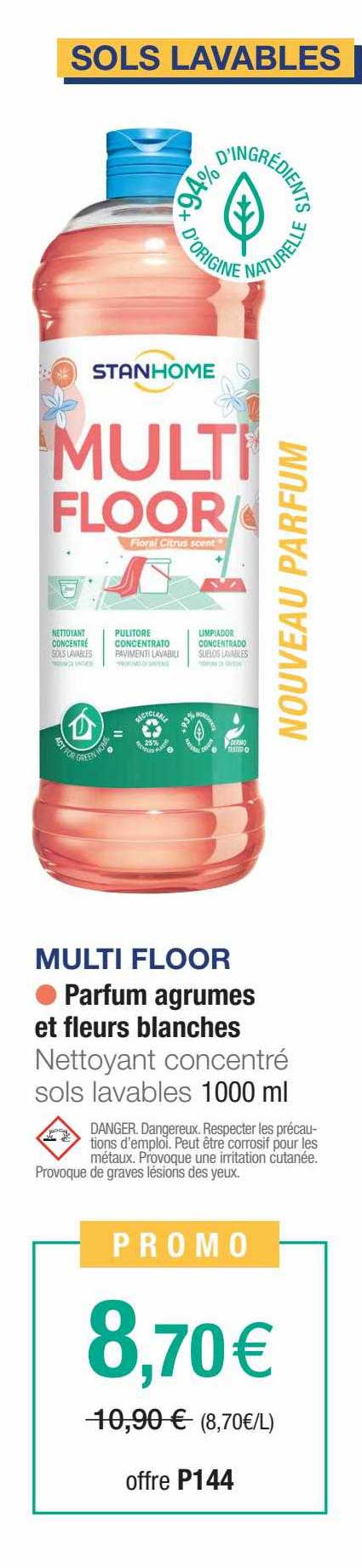 nettoyant concentré sols lavables multi floor