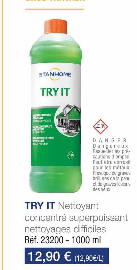 nettoyant concentré superpuissant nettoyages difficiles try it