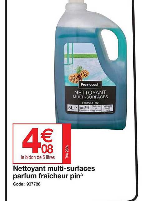 nettoyant multi-surfaces parfum fraîcheur pin