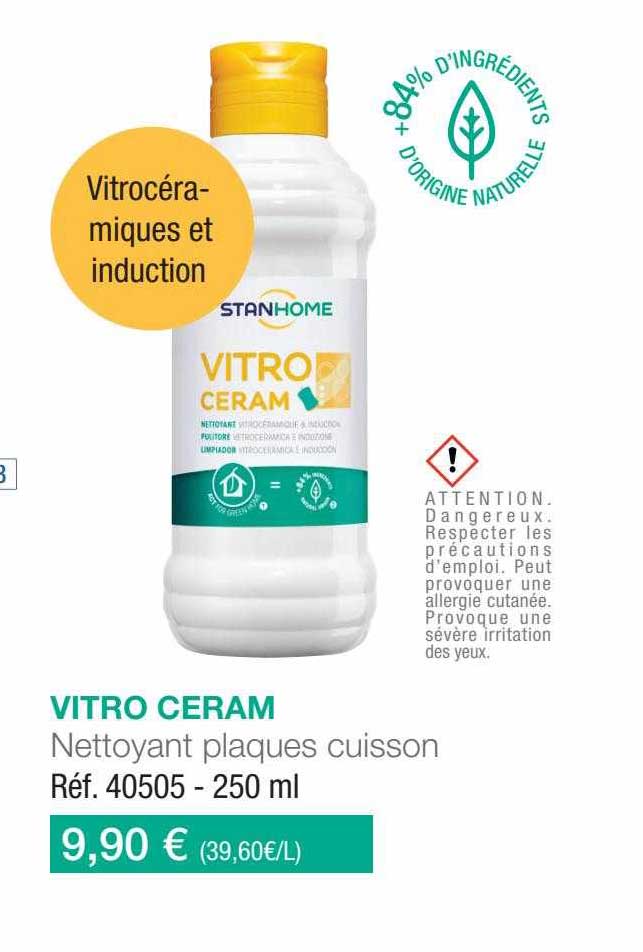 nettoyant plaques cuisson vitro ceram