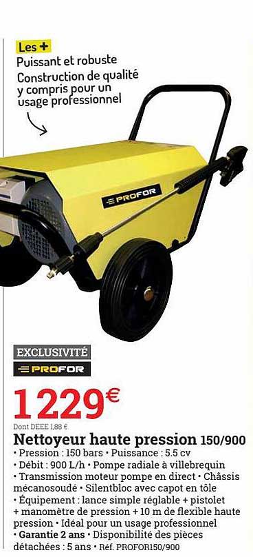 nettoyeur haute pression 150-900 profor