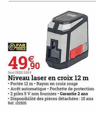 niveau laser en croix 12 m far tools