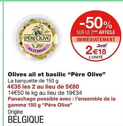 olives ail et basilic "père olive"
