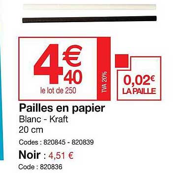 Pailles En Papier