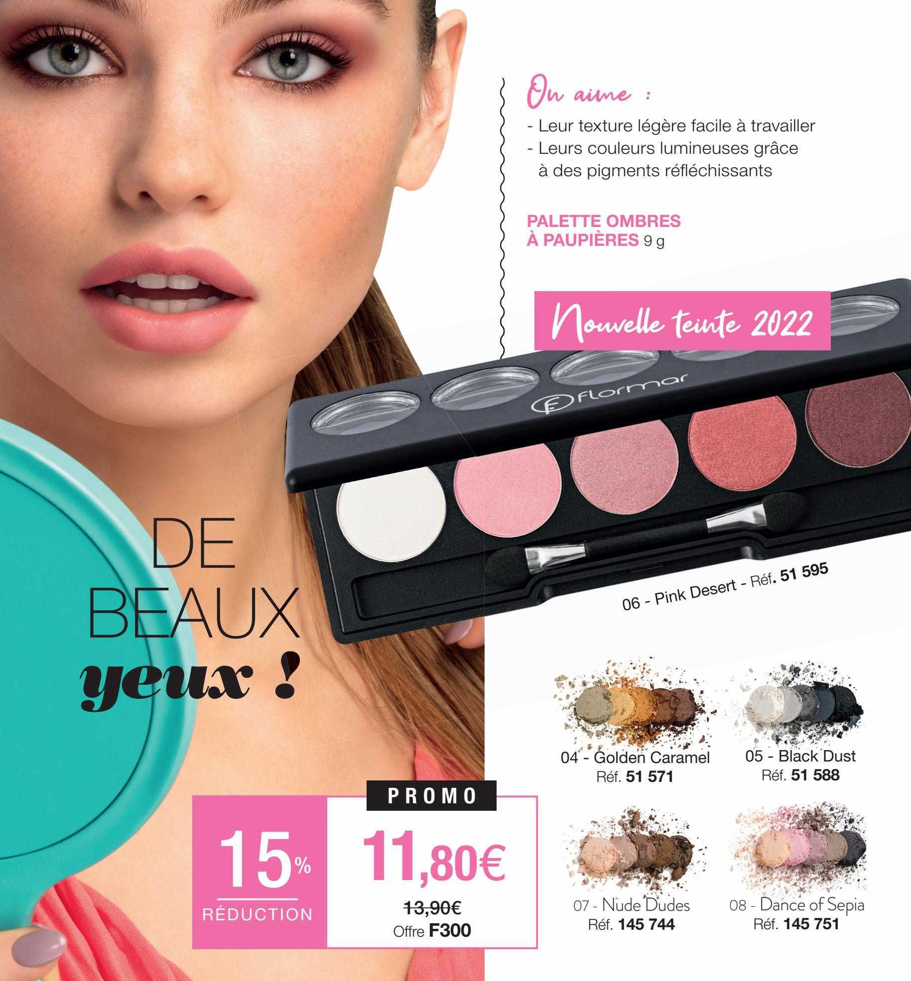 palette ombres à paupières