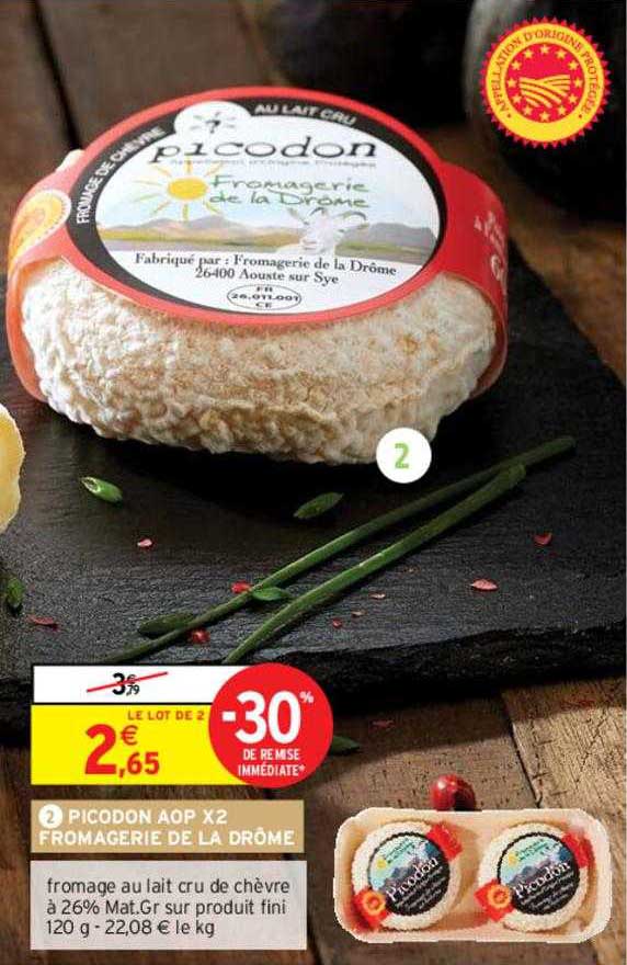 picodon aop x2 fromagerie de la drôme