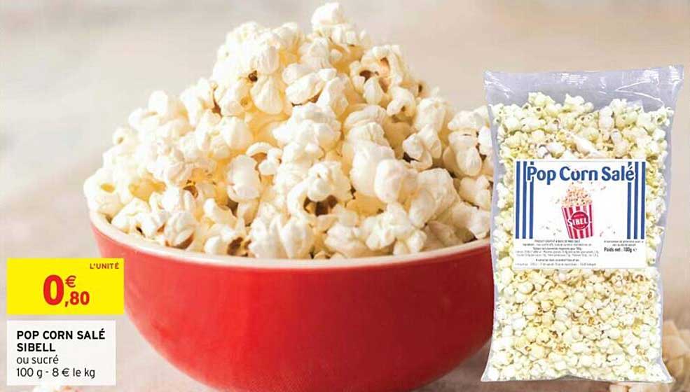 pop corn salé sibell
