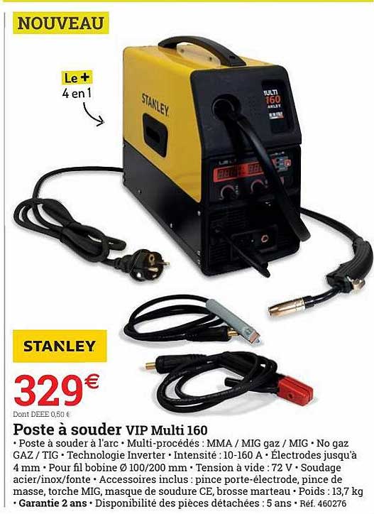 poste à souder vip multi 160 stanley