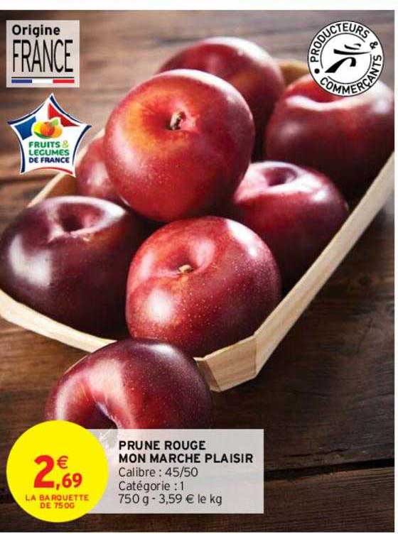 prune rouge mon marché plaisir