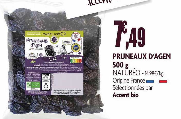 Pruneaux D'agen Naturéo - 500 G