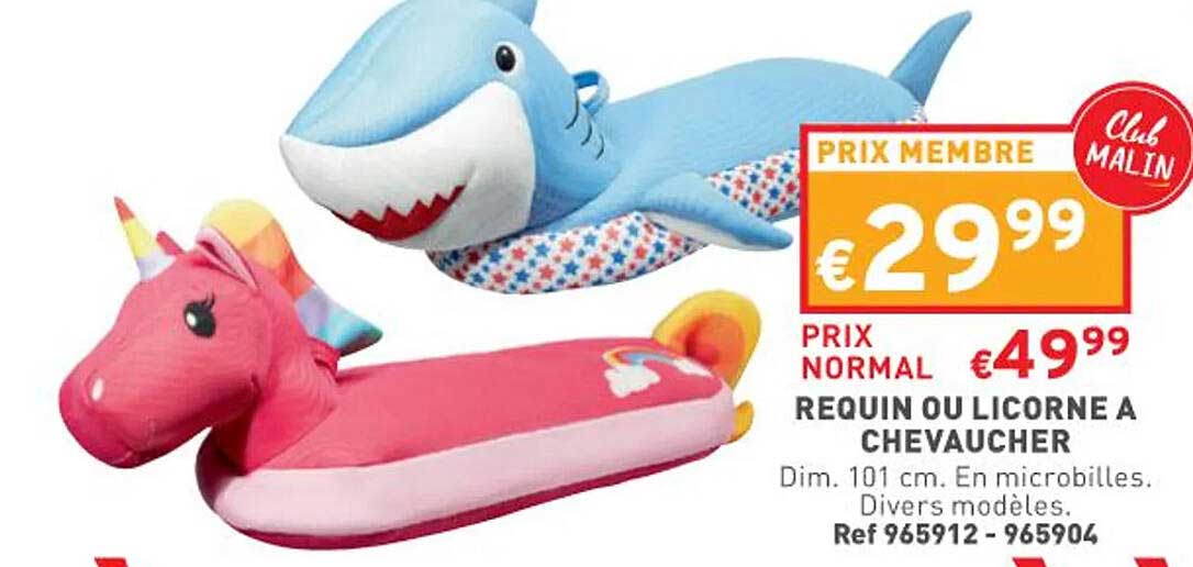 requin ou licorne à chevaucher