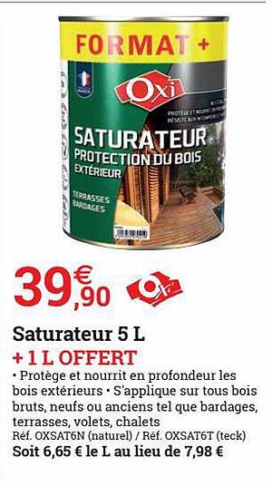 saturateur 5l oxi