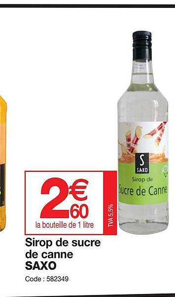 Sirop De Sucre De Canne Saxo