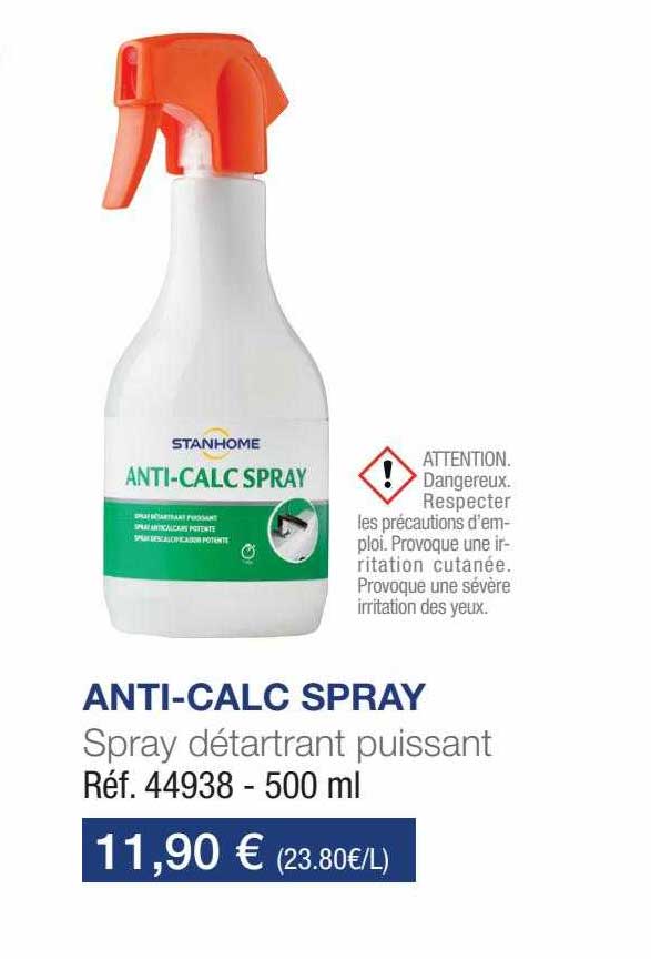 spray détartrant puissant anti-calc spray
