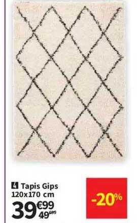 Tapis Gips 120 X 170 Cm