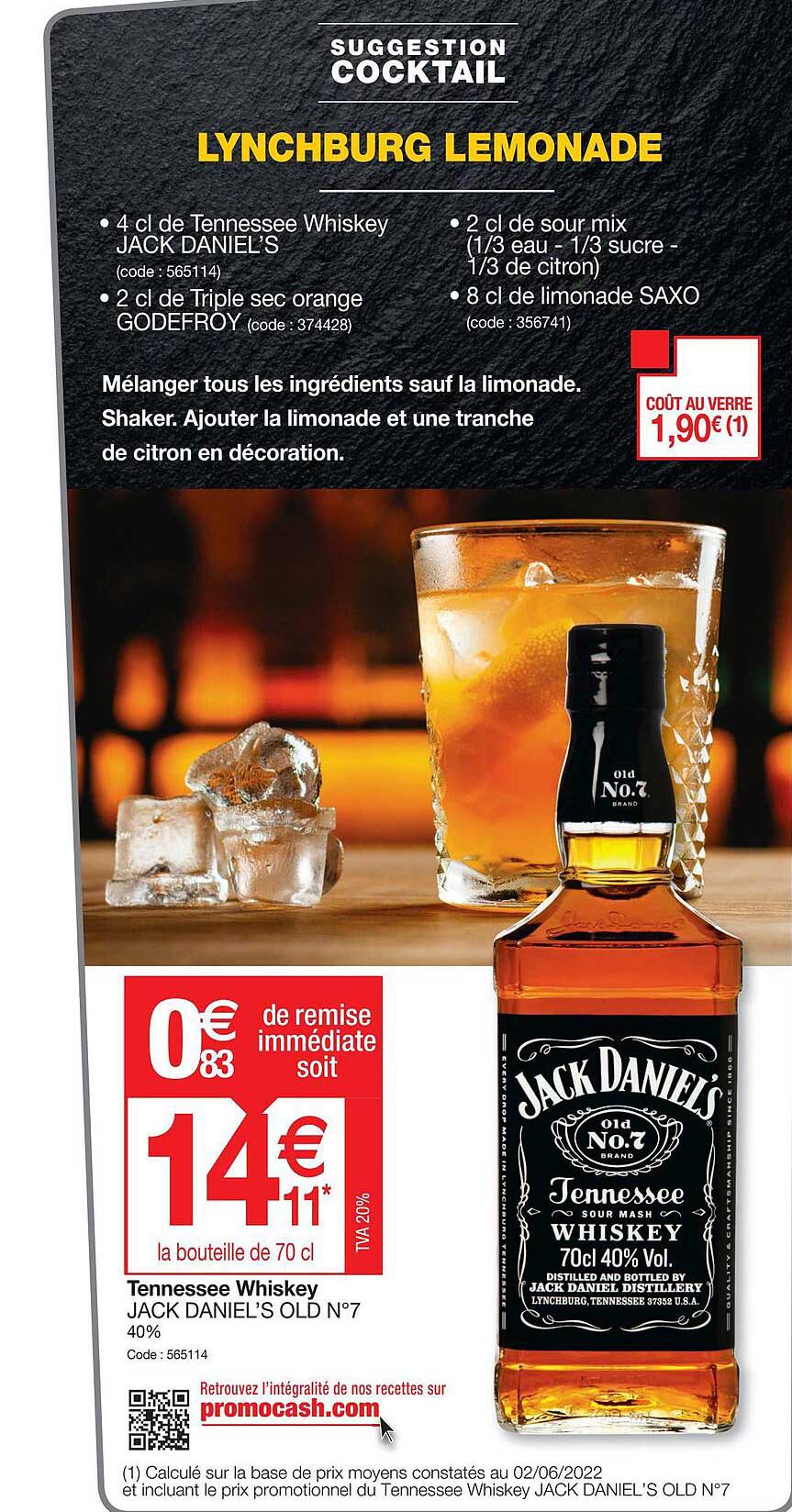 tennessee whiskey jack daniel's old n°7