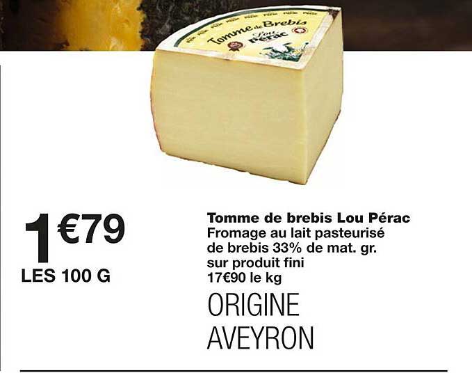 tomme de brebis lou pérac