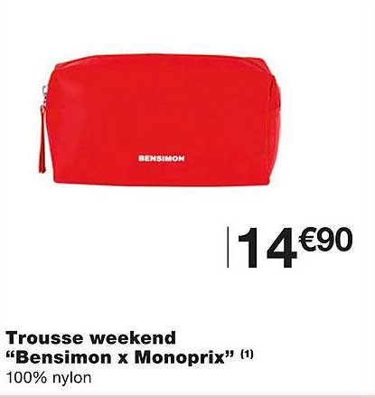 Trousse Weekend "bensimon X Monoprix"