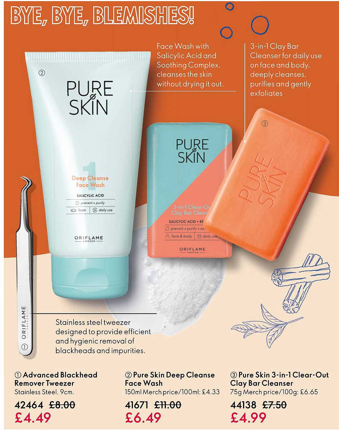 advanced blackhead remover tweezer, pure skin deep cleanse face wash, pure skin 3-in-1 clear-out clay bar cleanser