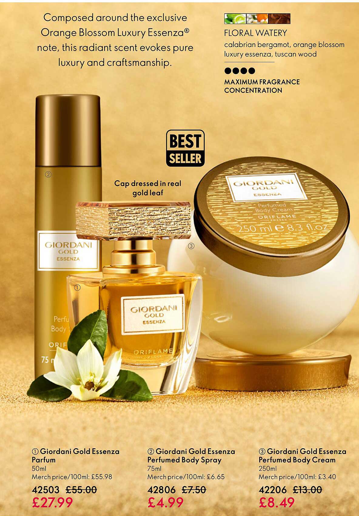 giordani gold essenza parfum, giordani gold essenza perfumed body spray, giordani gold essenza perfumed body cream